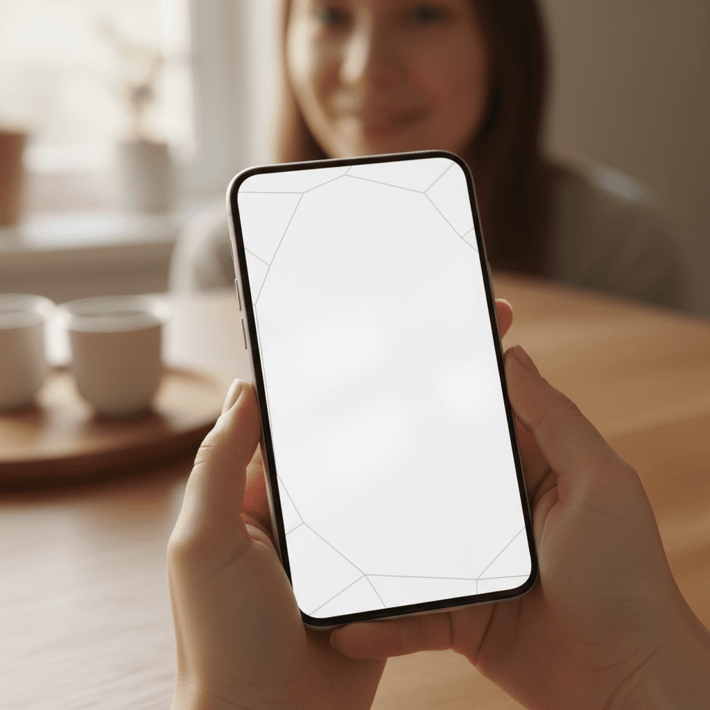 Woman adjusting Twister fan speed control